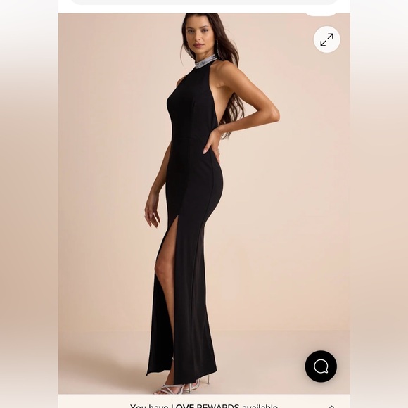 Lulus Dresses & Skirts - Lulu's Black Backless Halter Dress NWT